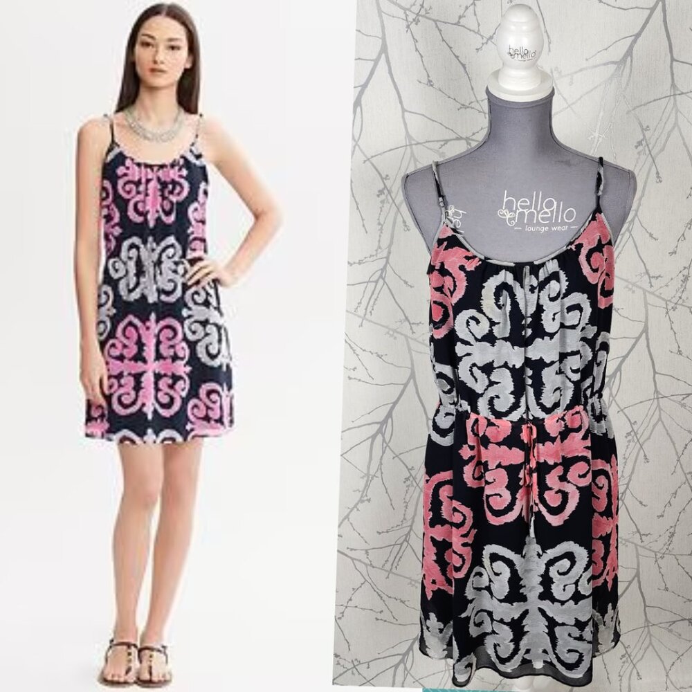 Banana Republic x Milly Artsy Medallion Print Strappy Dress